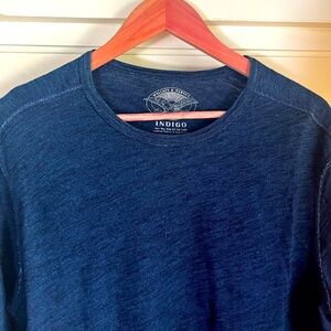 J. Crew / Wallace & Barnes lightweight indigo sweater, sz: Medium